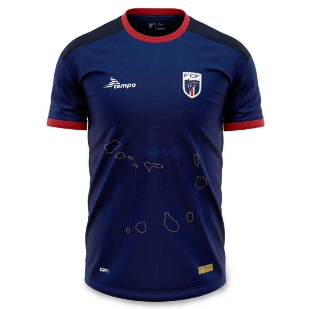 Tempo Men's Royal Blue Cape Verde Home Match 2025 Jersey Size 2XL